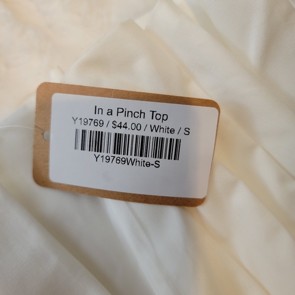 Vestique "In A Pinch" White Strapless Top - Picture 5 of 7